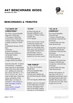447 benchmark wods
