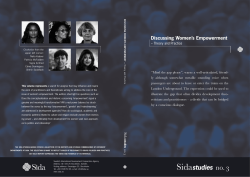 Discussing Women`s Empowerment - Theory and Practice