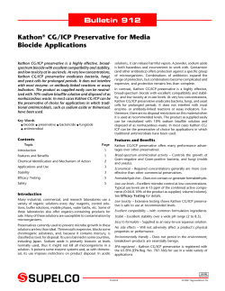 Kathon&reg; CG/ICP Preservative for Media Biocide - Sigma