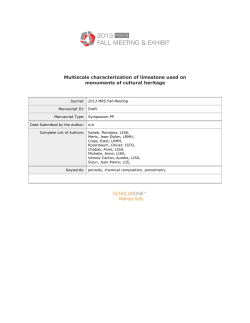 Multiscale characterization of limestone used on