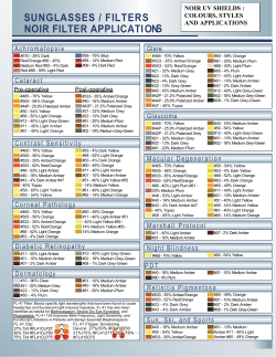 Noir Filters Catalogue