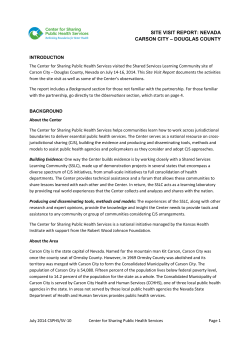 NV CarsonCity Site Visit Report Jul 2014