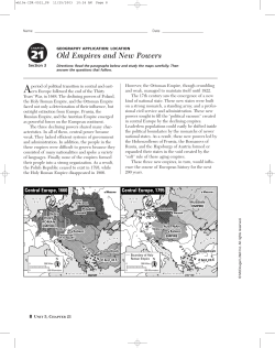 Absolutism Extra Credit - Plainwell Community Schools