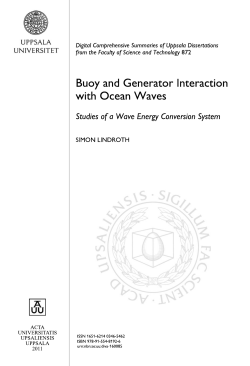 Buoy and Generator Interaction with Ocean Waves: Studies of a