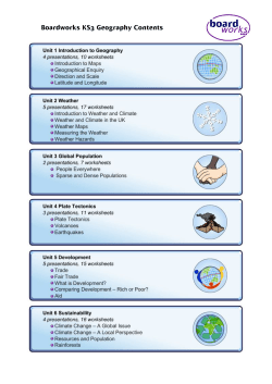 Boardworks KS3 Geography Contents