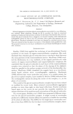 AN X-RAY STUDY OF AN ETHYLENE GLYCOL