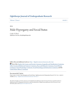 Male Hypergamy and Social Status
