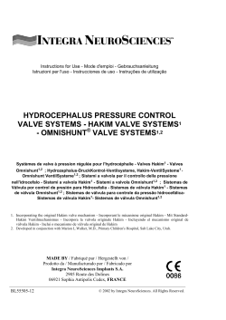hydrocephalus pressure control valve systems
