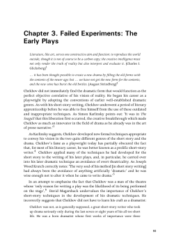 Interpreting Chekhov - ANU Press