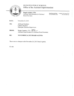 11/24/2015 Board Meeting Agenda