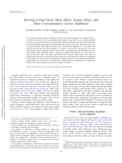 Striving to Feel Good: Ideal Affect, Actual Affect, and Their