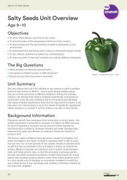 Salty Seeds Unit Overview