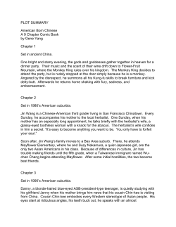 PLOT SUMMARY American Born Chinese A 9