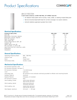 Product Specifications