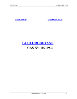 1-CHLOROBUTANE CAS N&deg;: 109-69-3