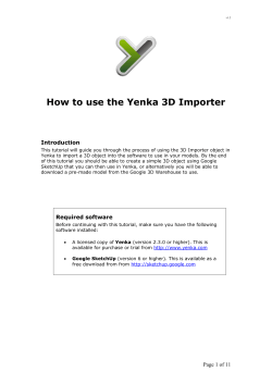 How to use the Yenka 3D Importer
