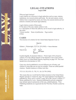 legal citations - Pence Law Library