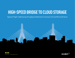 high-speed bridge to cloud storage