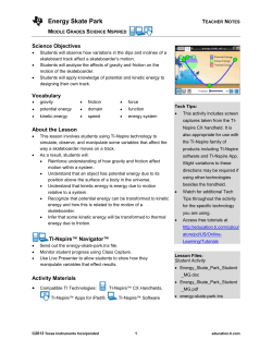 Teacher Notes PDF - TI Education
