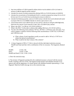 6. What is the [NO 3¯] in 200 mL of 0.350 M Al(NO3)3? 7. What is the