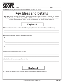 Key Ideas and Details