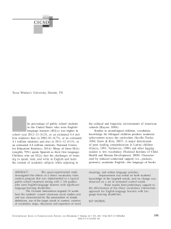 Direct Vocabulary Instruction With Two 5th-Grade English