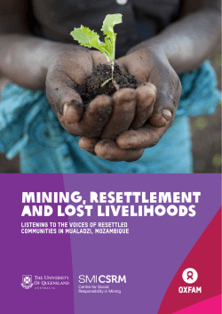 Mining, resettlement and lost livelihoods