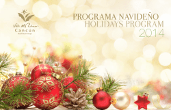 programa navide&ntilde;o holidays program