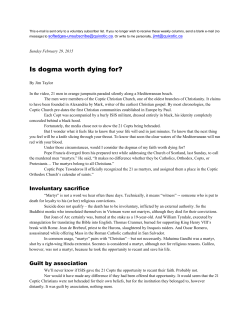 Mar 1 - Coptic martyrs