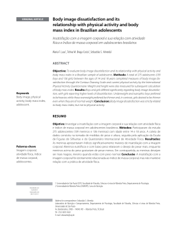 Body image dissatisfaction and its relationship with physical