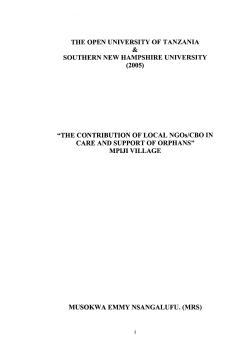 the open university of tanzania