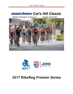 2017 Athlete Guide - Cat`s Hill Classic