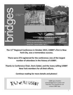 USBBY Newsletter Spring 2016