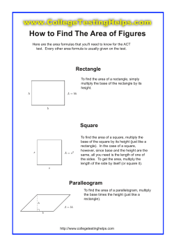 How to Find The Area of Figures