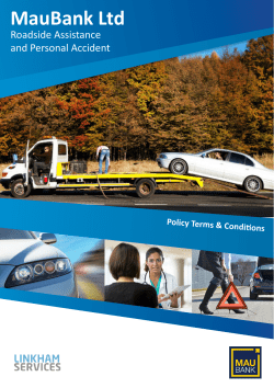 Roadside Assistance and Personal Accident Cover