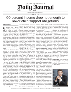 60 percent income drop not enough to lower child support obligations