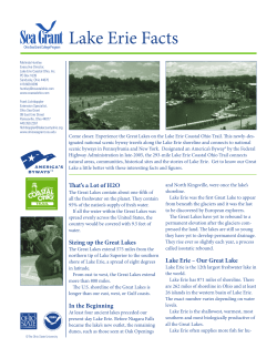 Lake Erie Facts - Ohio Sea Grant