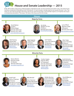 House and Senate Leadership &mdash; 2015