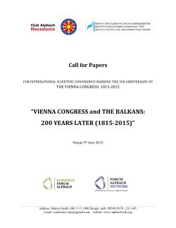 annoucement for participation in international scientific conference