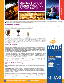 Alcohol Use and Abuse: What You Should Know