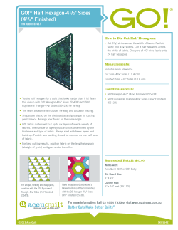 Half Hexagon 4 1/2 sides