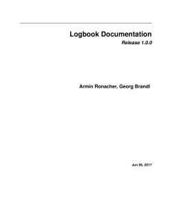 Logbook Documentation