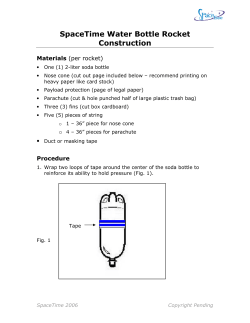 Soda bottle rocket construction