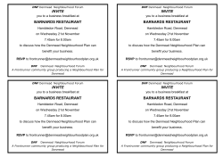 Letter to businesses and example of completed survey form