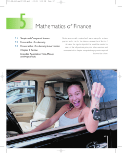 Mathematics of Finance - TEIION e