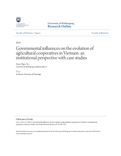 Governmental influences on the evolution of agricultural