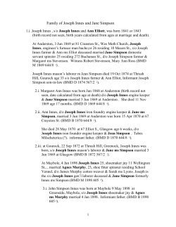 Family of Joseph Innes and Jane Simpson