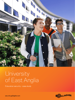 University of East Anglia - Gallagher Security