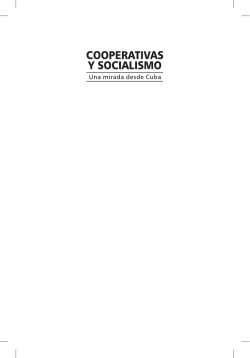 Cooperativas y Socialismo, una mirada desde Cuba PDF