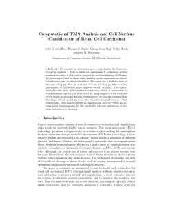 Computational TMA Analysis and Cell Nucleus